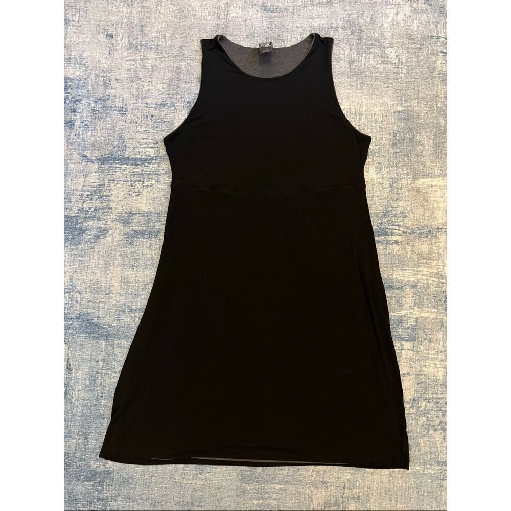 32 Degrees Cool Charcoal Gray Black Sleeveless Reversible Dress Large